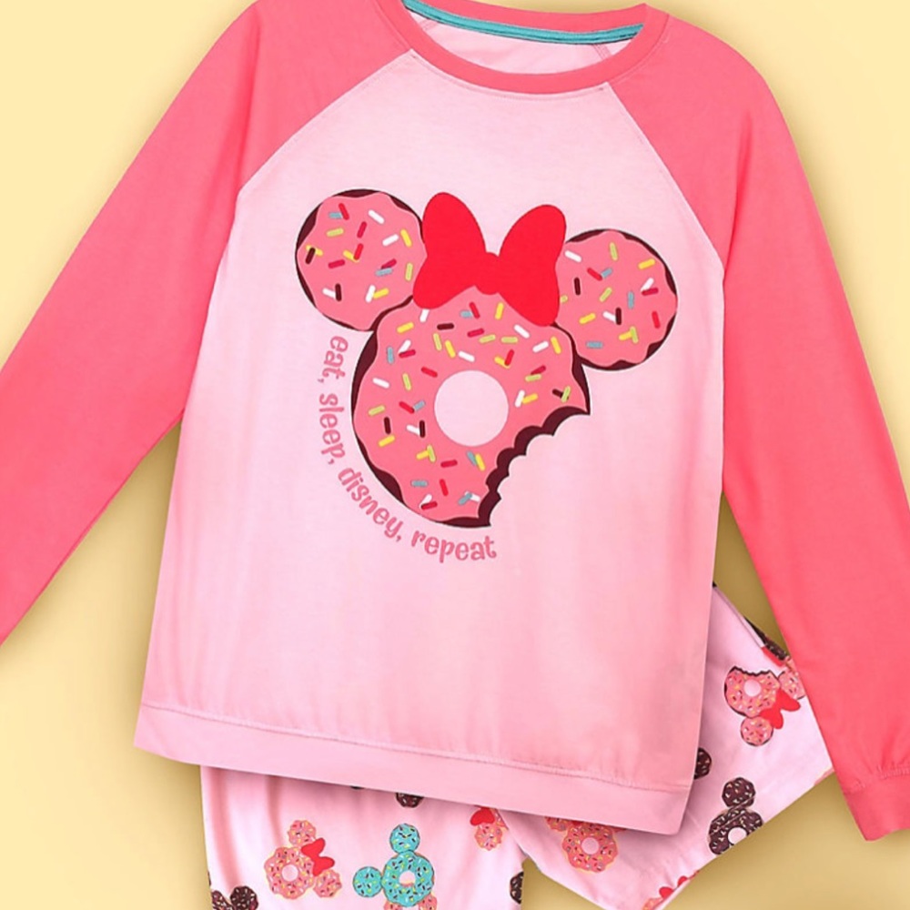Disney Minnie Mouse Donut 2 piece pajama set